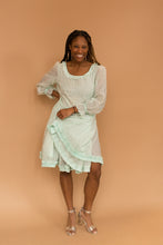 Load image into Gallery viewer, mint blue long sleeve dress