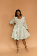 Load image into Gallery viewer, mint blue long sleeve dress