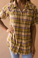Load image into Gallery viewer, green plaid shirt