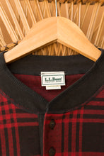 Load image into Gallery viewer, red plaid LL Bean henley
