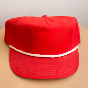 plain red trucker hat