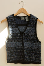 Load image into Gallery viewer, blue winter beaded vest