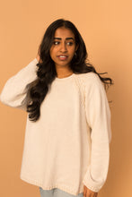 Load image into Gallery viewer, cream silk sweater