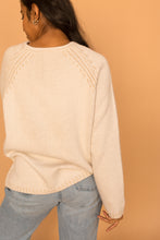 Load image into Gallery viewer, cream silk sweater