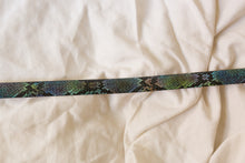 Load image into Gallery viewer, blue green faux snake skin belt