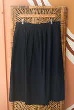 Load image into Gallery viewer, navy wool skirt