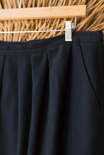 Load image into Gallery viewer, navy wool skirt