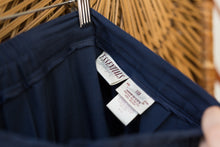 Load image into Gallery viewer, navy blue pleated skirt