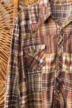 Load image into Gallery viewer, plaid pearl snap shirt