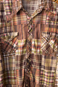 plaid pearl snap shirt