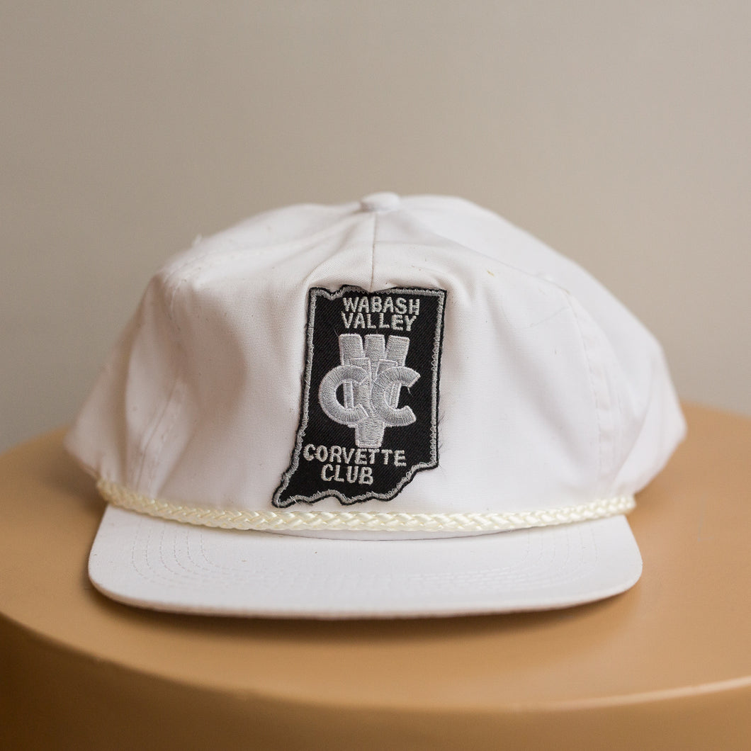 white corvette club hat