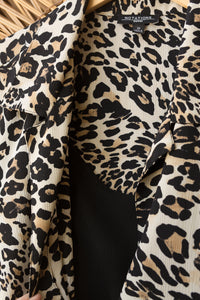 leopard print short sleeve shirt