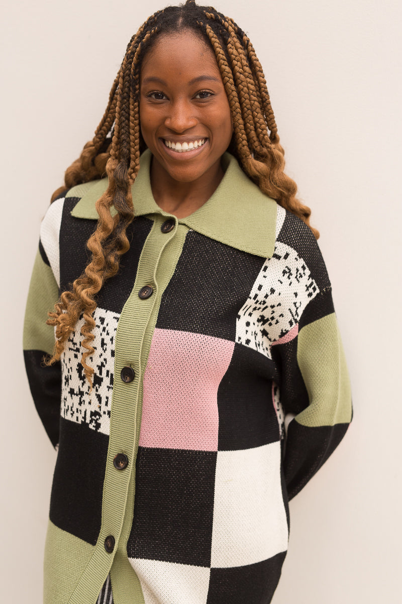 Checkered sweater vintage online