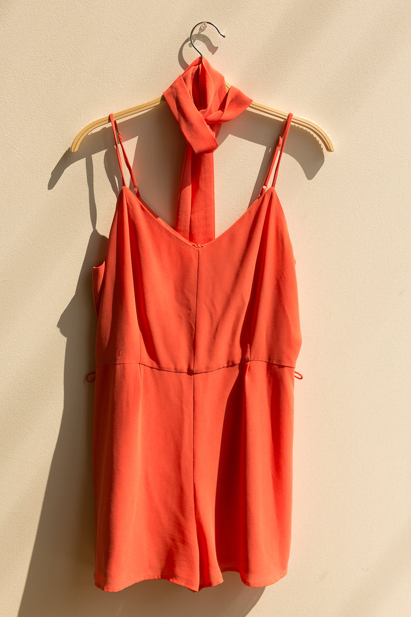 coral romper