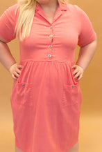 Load image into Gallery viewer, pink collared dress