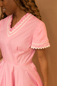 pink swing dress