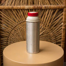 Load image into Gallery viewer, silver &amp; red thermos