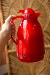 red thermos carafe pitcher