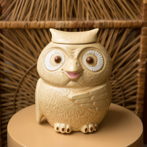 ceramic owl cookie jar