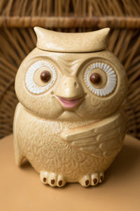 ceramic owl cookie jar